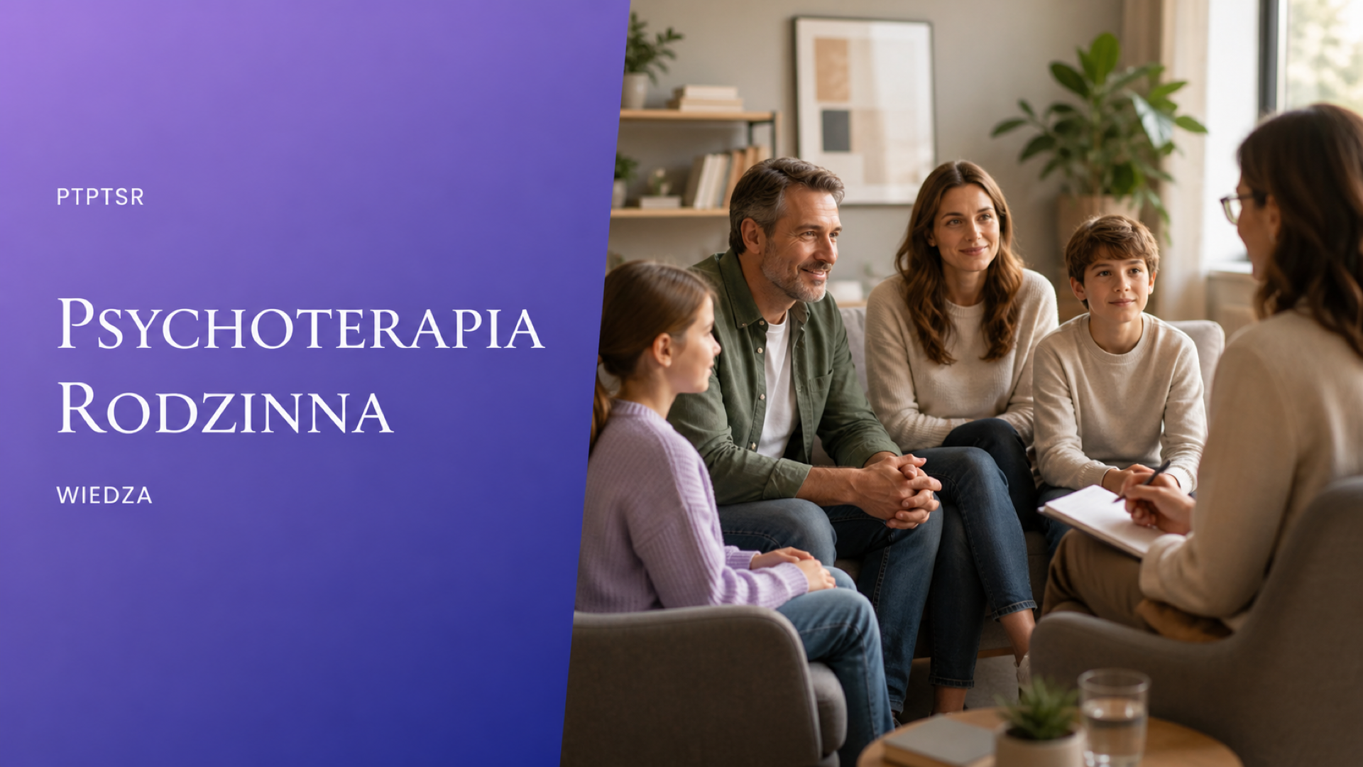 Psychoterapia rodzinna — wspólna rozmowa z terapeutą, PTPTSR